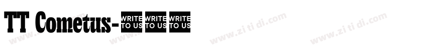TT Cometus字体转换